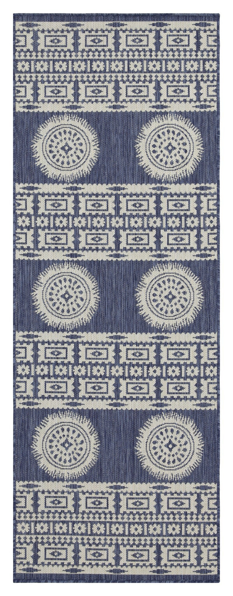 Sunshine GC_HAR2022 Blue 5 ft. 3 in. x 7 ft. 3 in. Indoor/Outdoor Area Rug