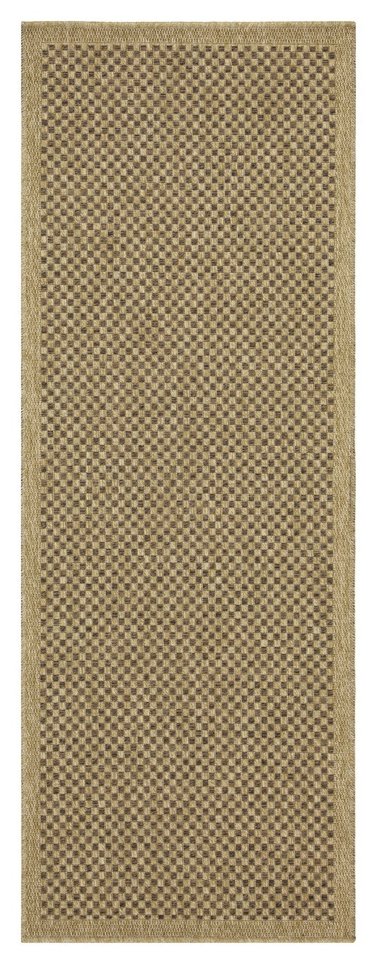 Earth GC_NTL1005 Jute/Mocha 2 ft. 7 in. x 7 ft. 3 in. Indoor/Outdoor Area Rug