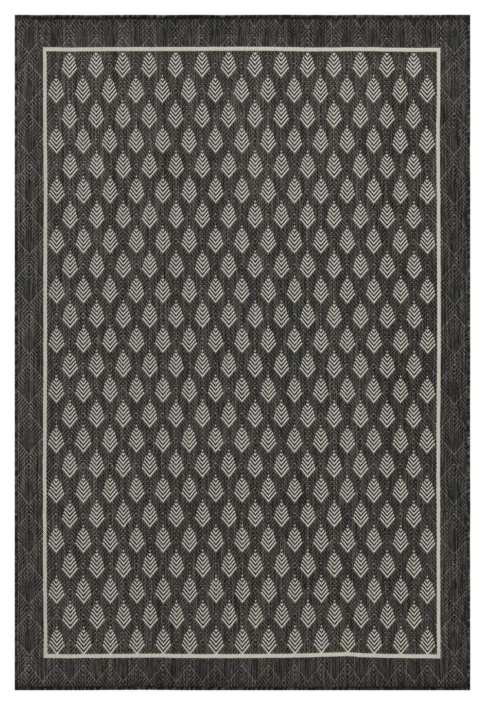 Sunshine GC_HAR2008 Anthracite 5 ft. 3 in. x 7 ft. 3 in. Indoor/Outdoor Area Rug