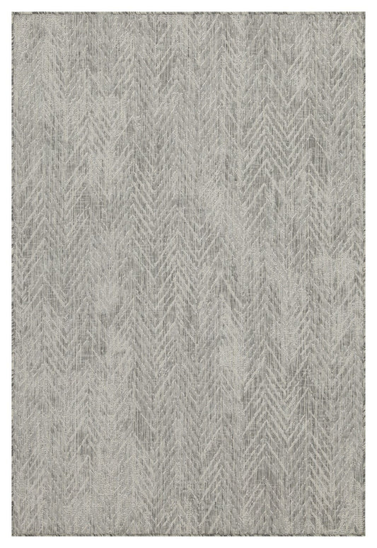 Sunshine GC_HAR2012 Silver 5 ft. 3 in. x 7 ft. 3 in. Indoor/Outdoor Area Rug