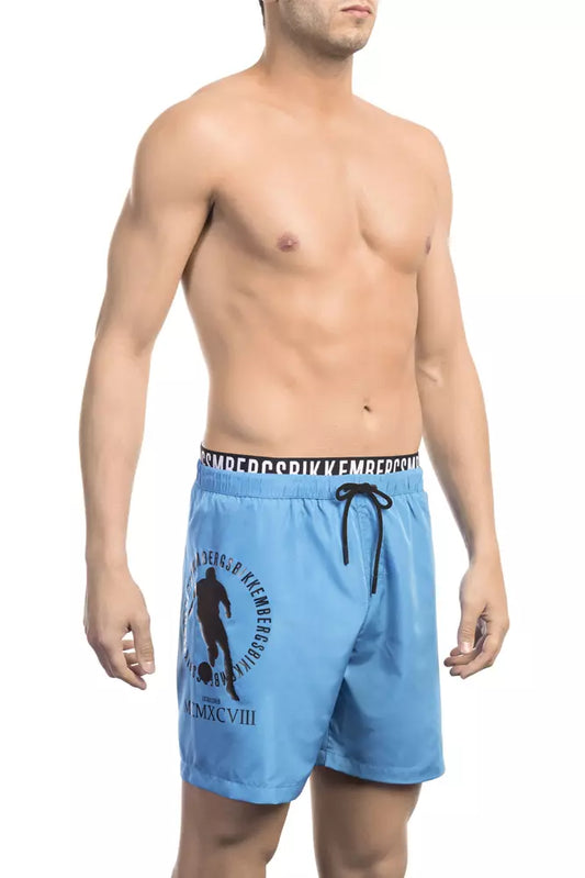 Bikkembergs Black Polyester Men Swimsuit