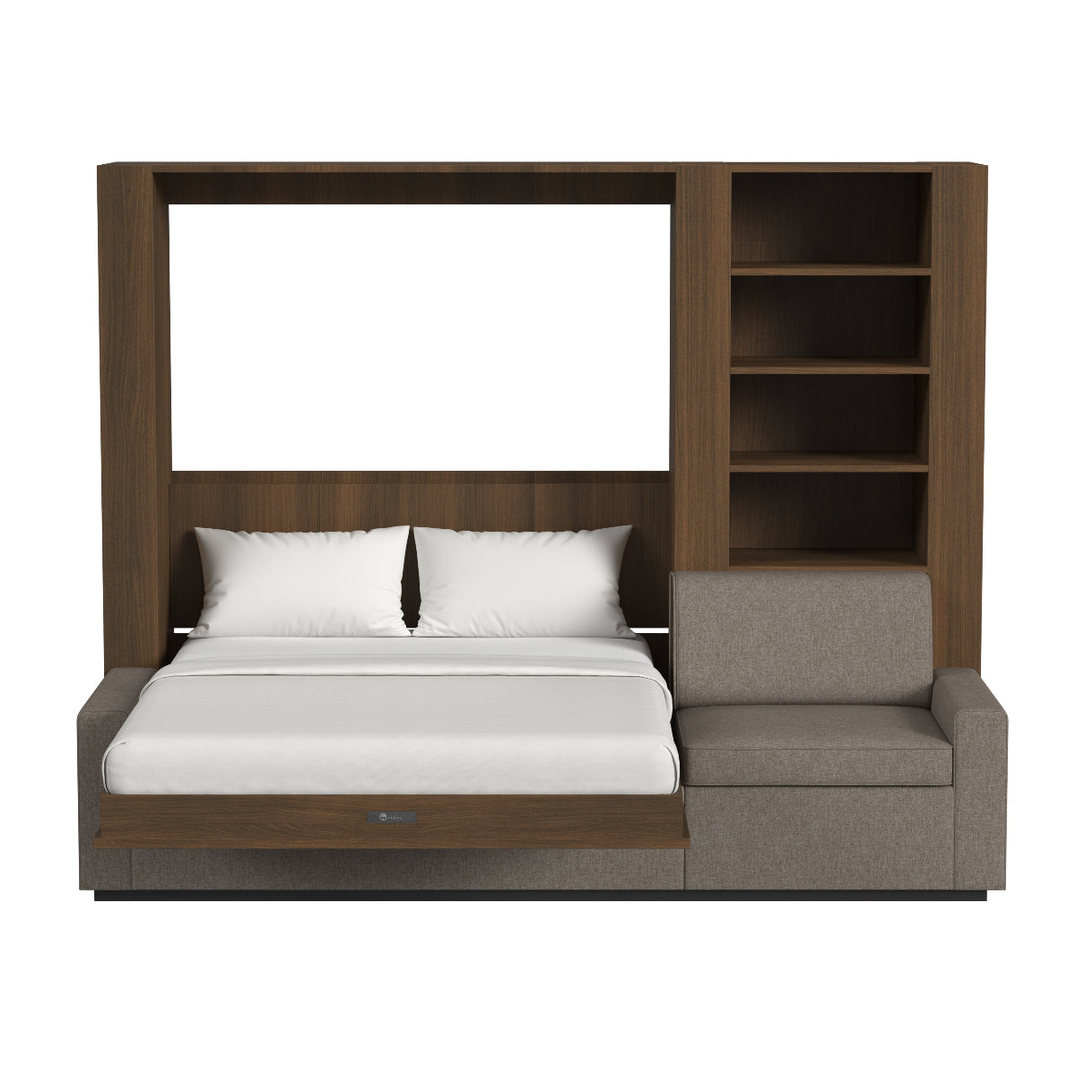 Wall Bed with Extended Sofa