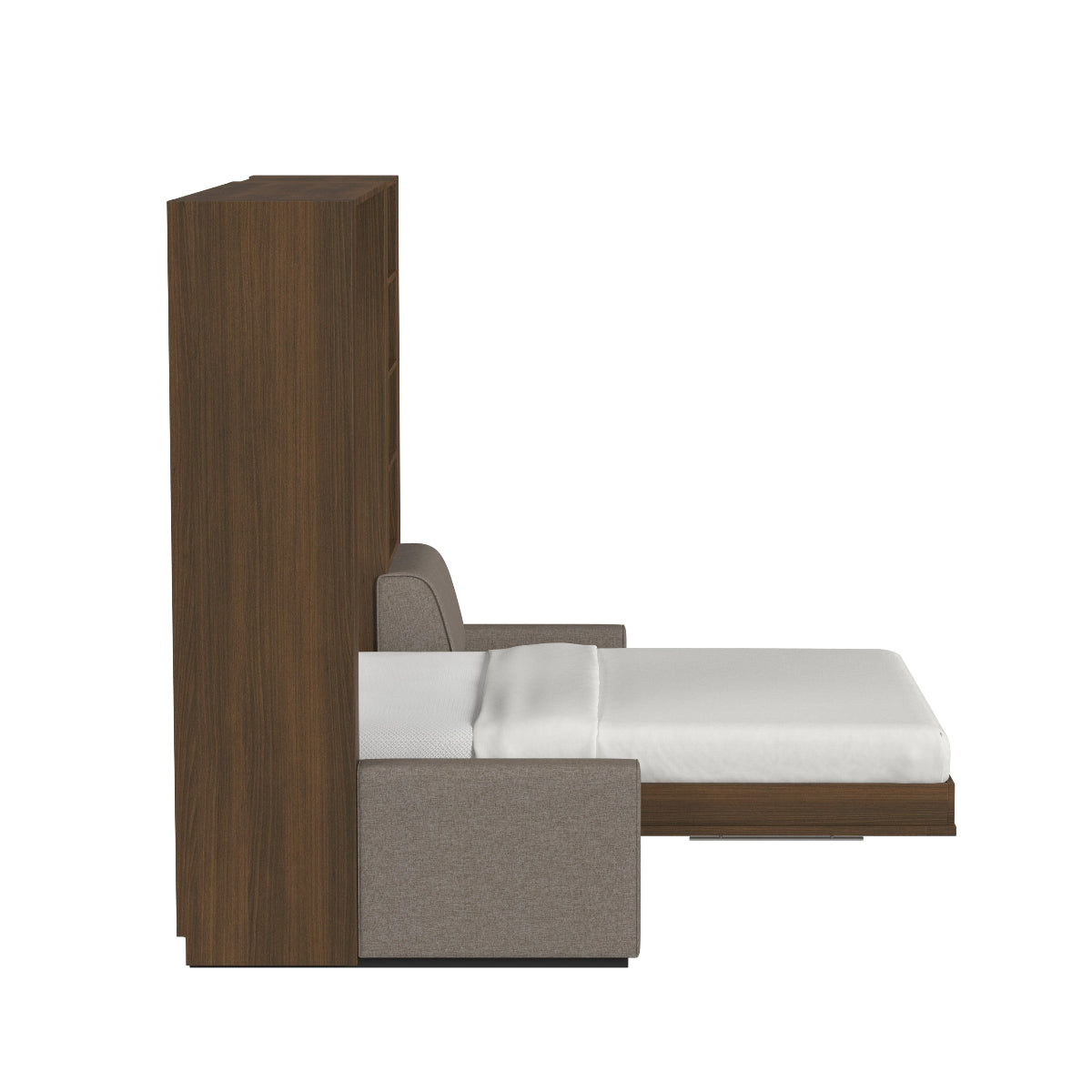 Wall Bed with Extended Sofa