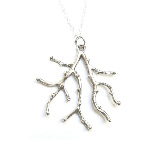 Branch Pendant Necklace|Sterling Silver