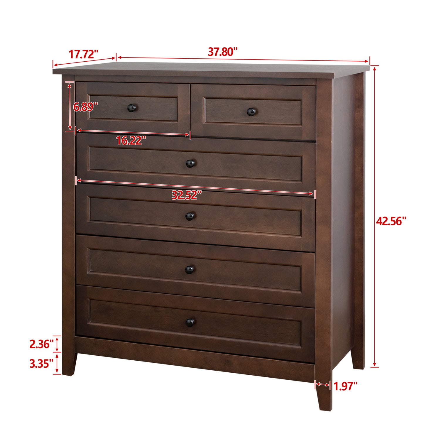 solid Wood spray-painted drawer dresser bar,buffet tableware cabinet lockers buffet server console table lockers, retro round handle, applicable to the dining room, living room,kitchen corridor,auburn