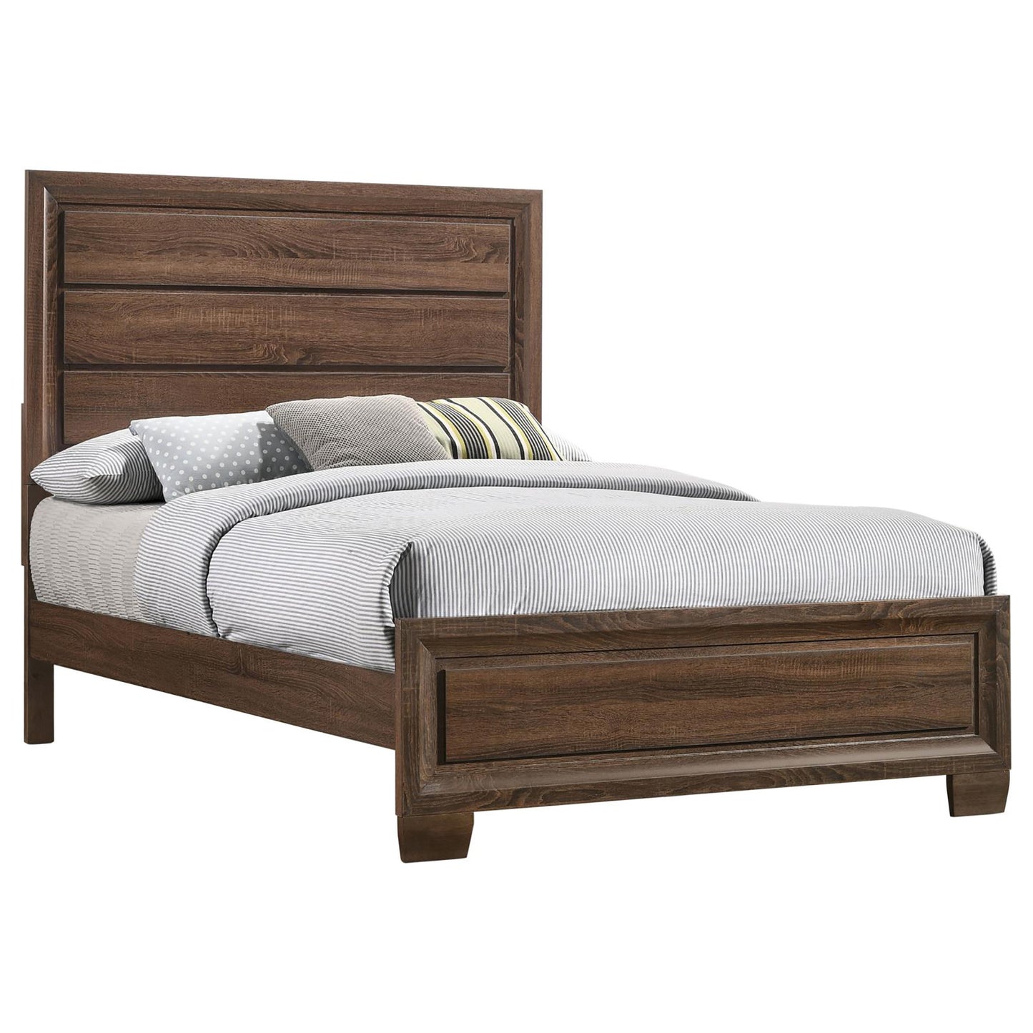 Medium Warm Brown Full Panel Bed