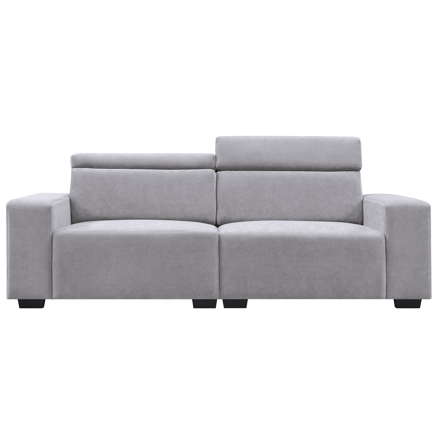 87*34.2'' 2-3 Seater Sectional Sofa Couch with Multi-Angle Adjustable Headrest,Spacious and Comfortable Velvet Loveseat for Living Room,Studios,Salon,, Office,Apartment,3 Colors