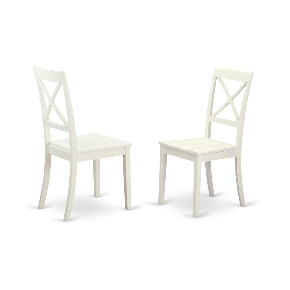 7  PC  Kitchen  Tables  and  chair  set  with  a  Table  and  6  Dining  Chairs  in  Linen  White