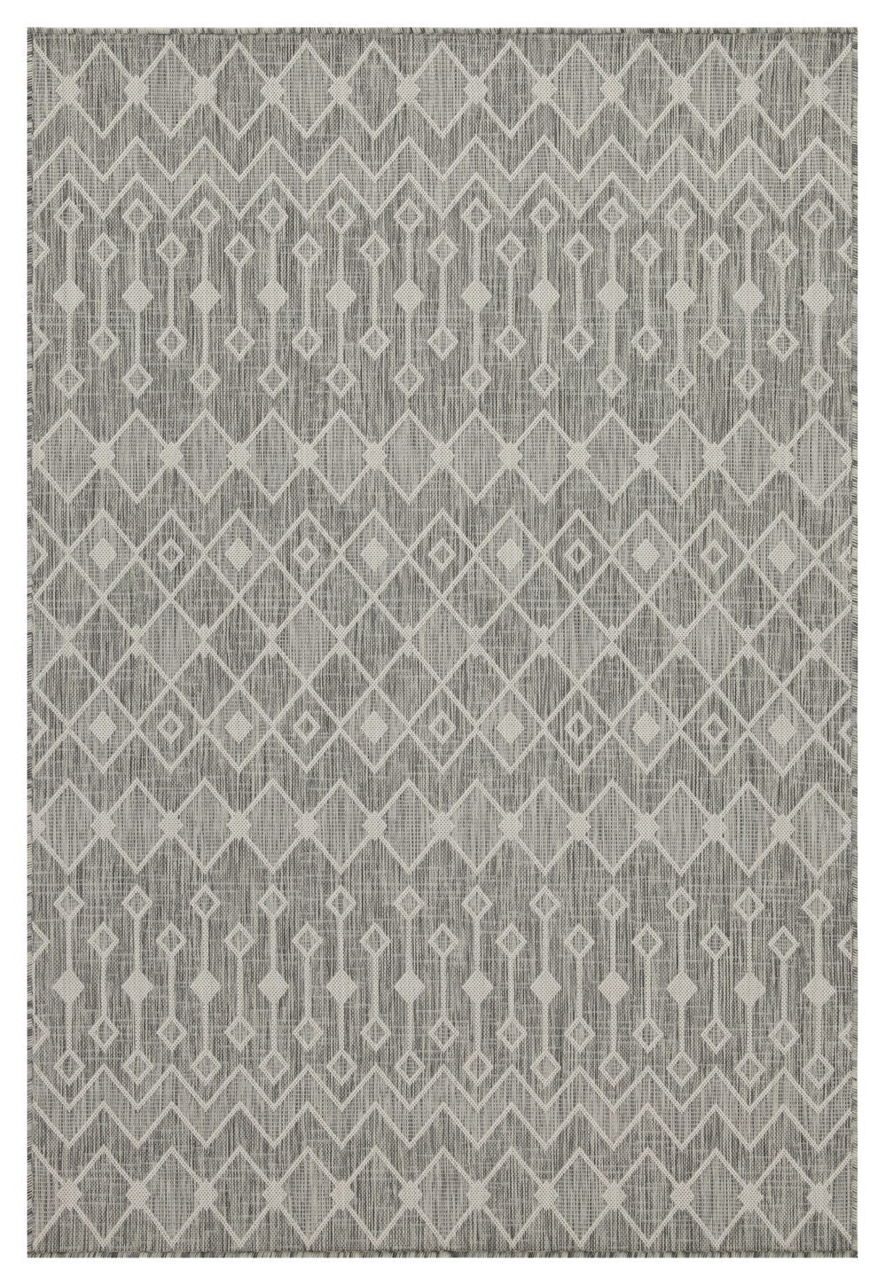 Sunshine GC_HAR2021 Silver 5 ft. 3 in. x 7 ft. 3 in. Indoor/Outdoor Area Rug