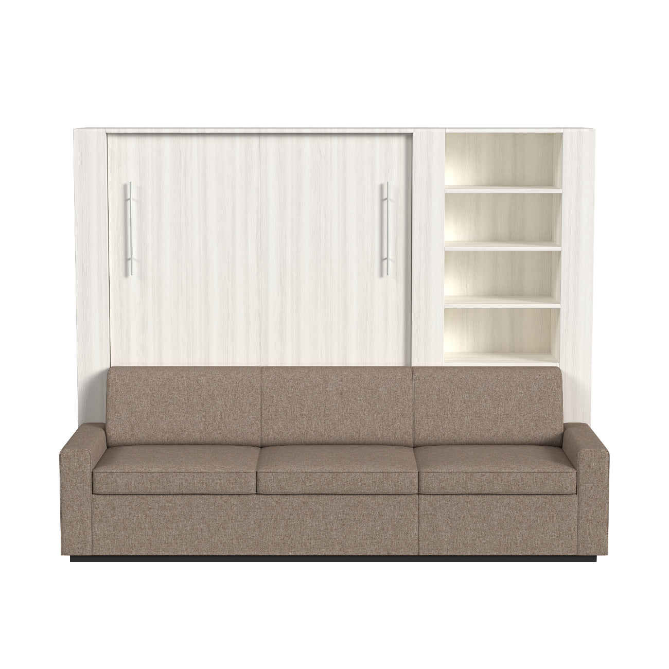 Wall Bed with Extended Sofa