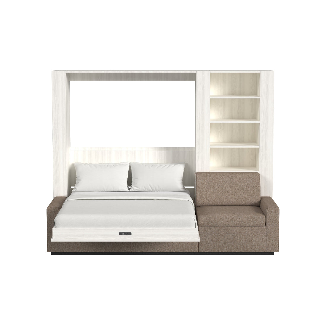 Wall Bed with Extended Sofa