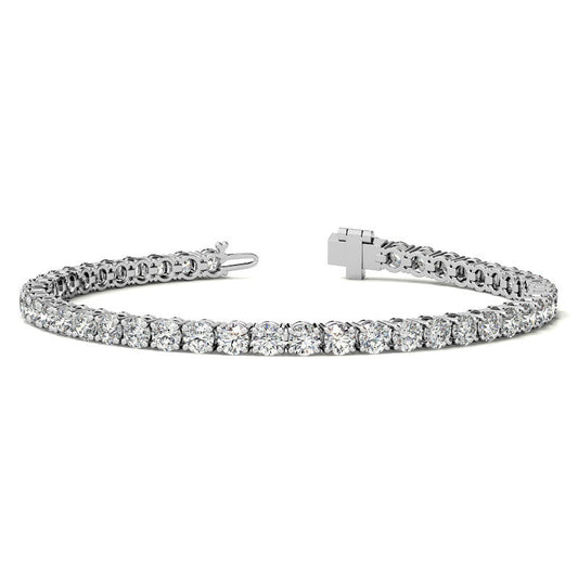 6.5 CTW Lab Grown Diamond (G/VS) Tennis Bracelet in Choice of 14k White or Yellow Gold - AGI Certified