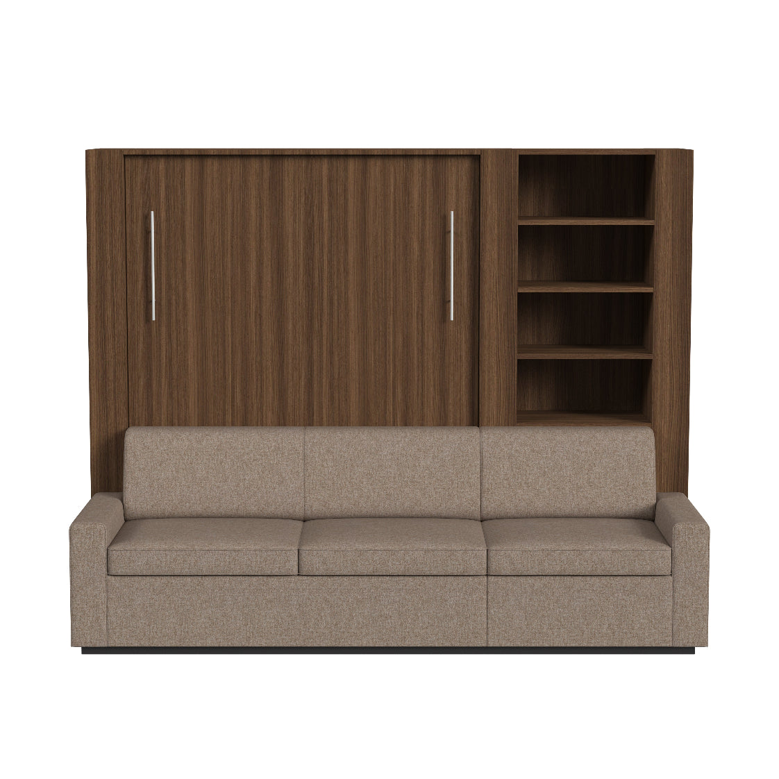 Wall Bed with Extended Sofa