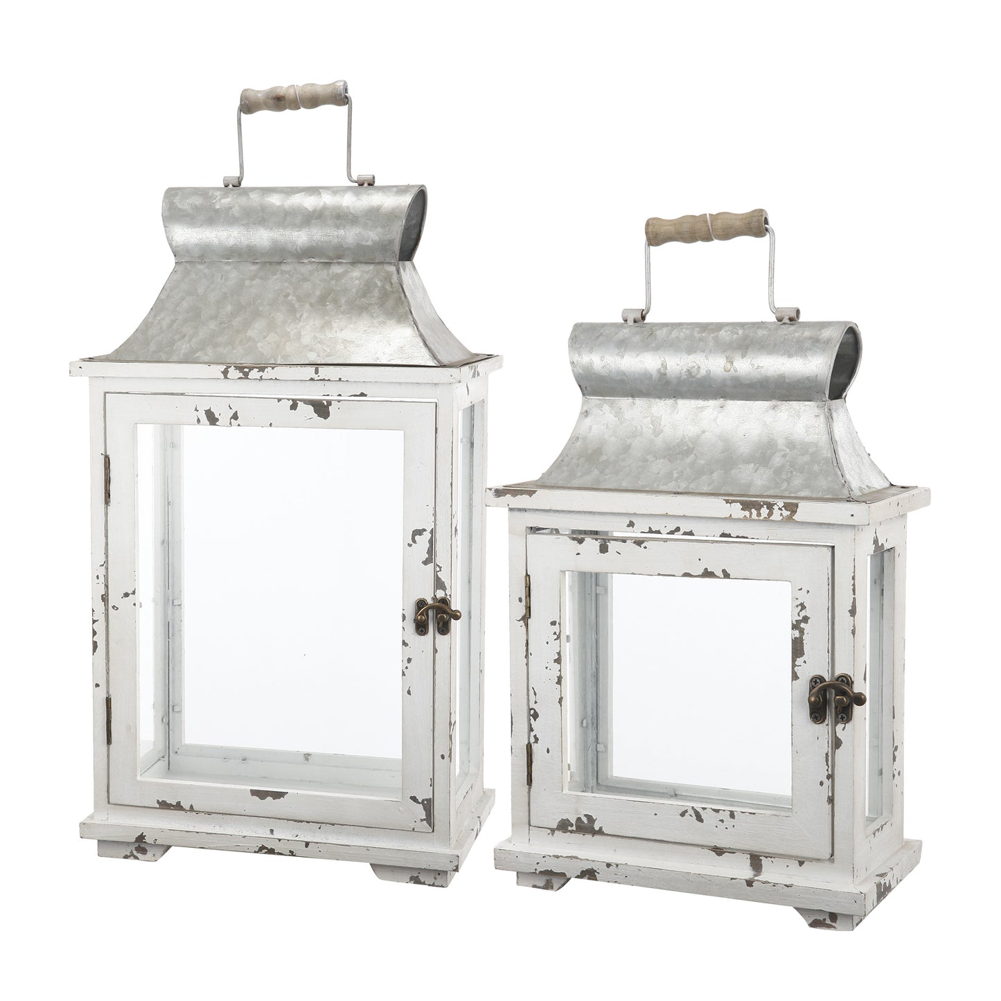Wooden Candle Lantern Decorative, Hurricane Lantern Holder Decor for Indoor Outdoor, Home Garden Wedding