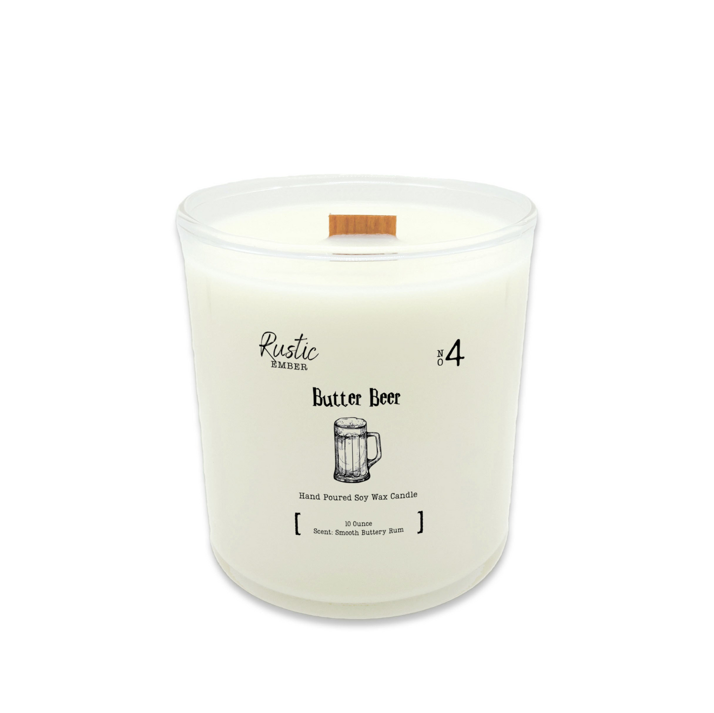 Rustic Ember | Butter Beer | 10 Ounce Candle