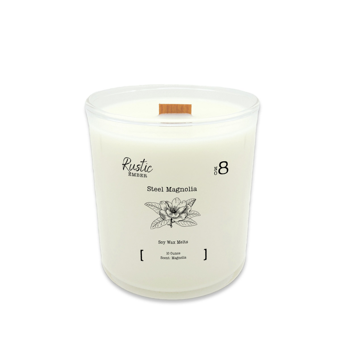 Rustic Ember | Steel Magnolia | 10 Ounce Candle