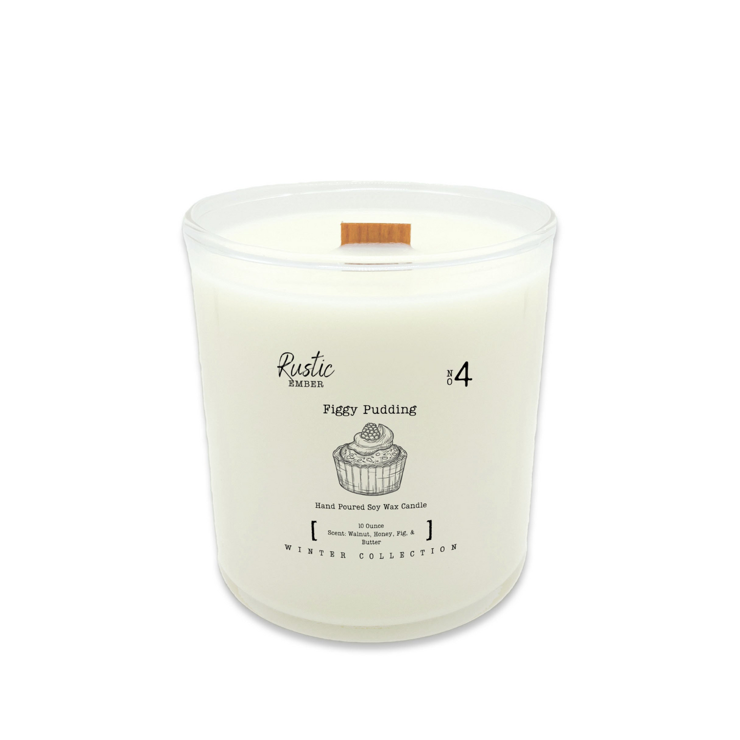 Figgy Pudding | 10 Ounce Candle | Rustic Ember