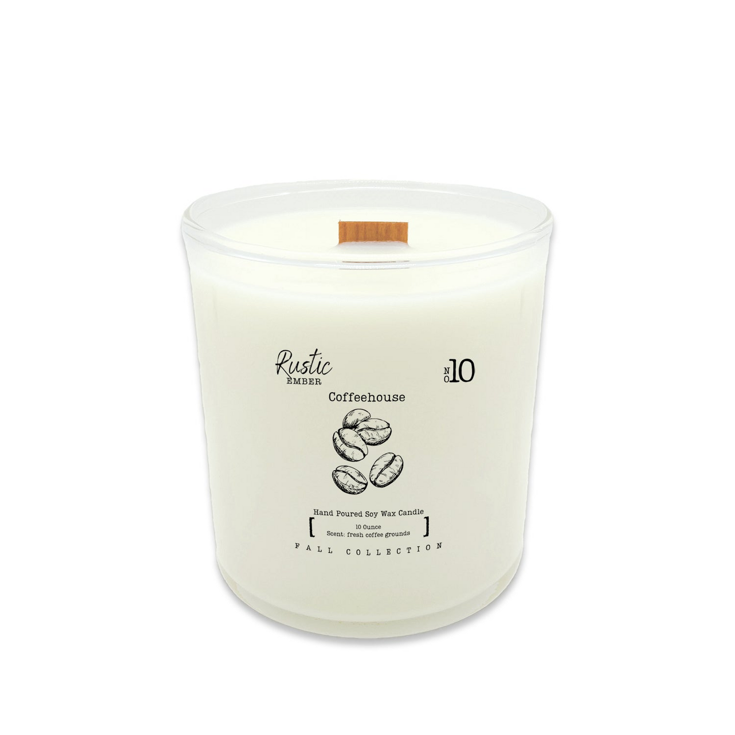 Coffeehouse | 10 Ounce Candle | Rustic Ember