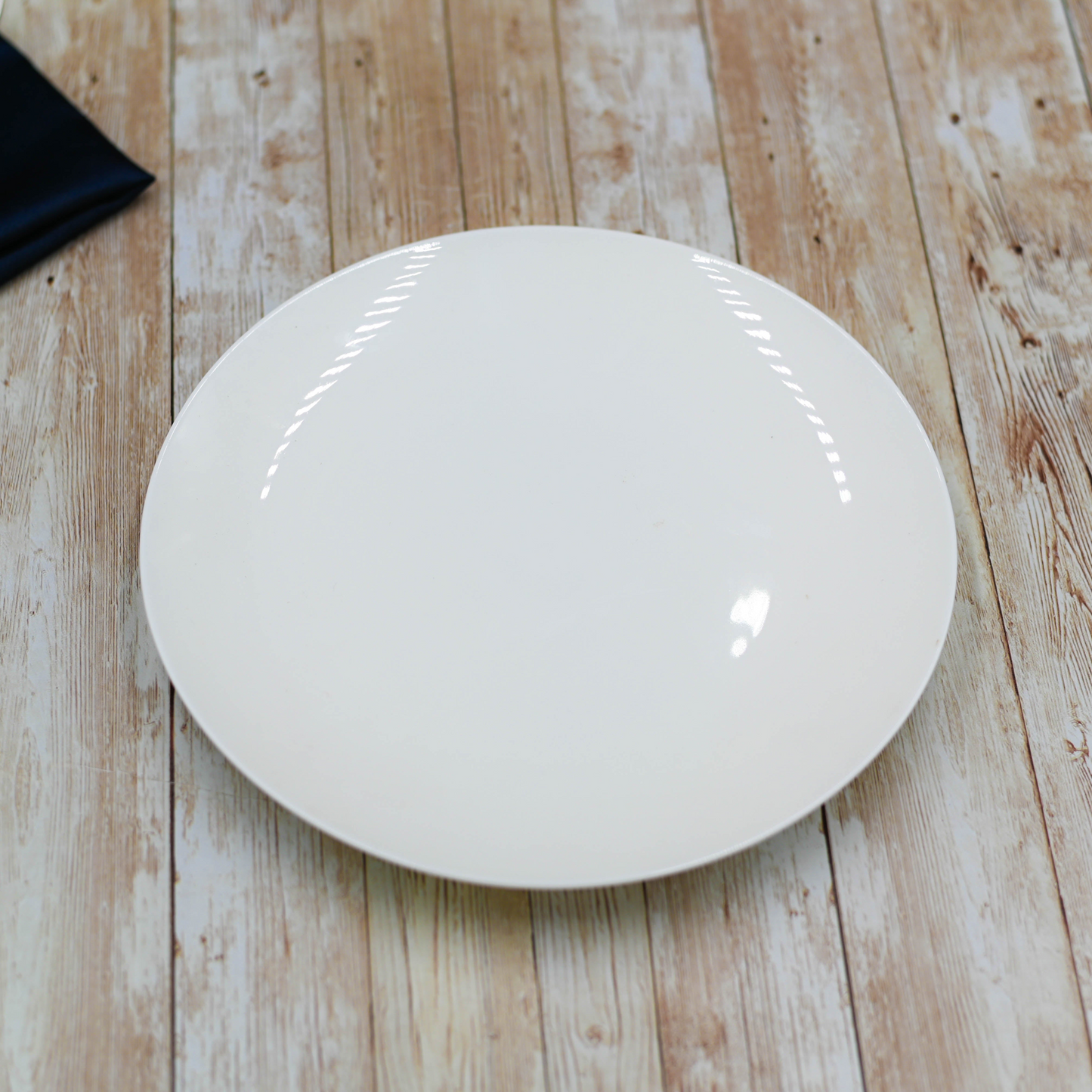 White Round Deep Plate 9" inch | 23 Cm