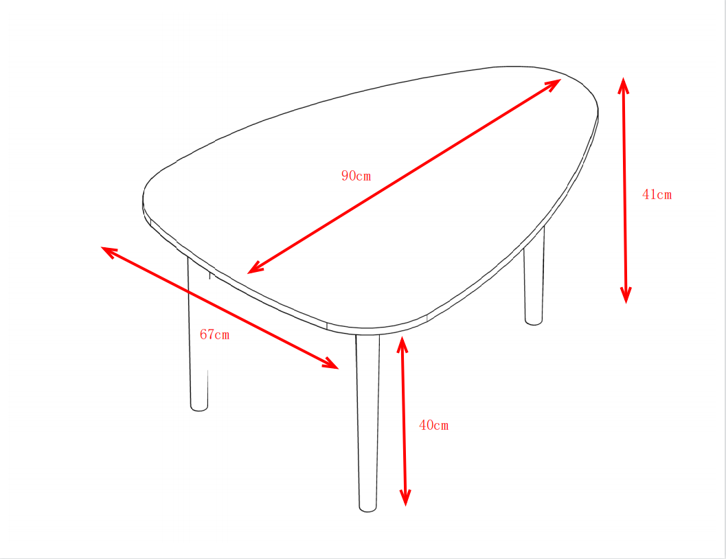 EGG SHAPE COFFEE TABLE-900