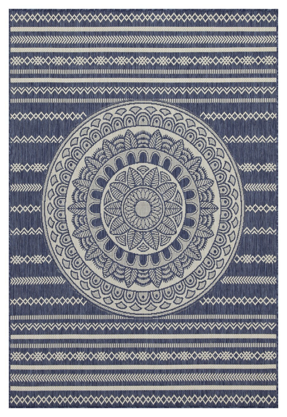 Sunshine GC_HAR2016 Blue 5 ft. 3 in. x 7 ft. 3 in. Indoor/Outdoor Area Rug