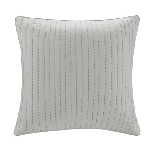 Cotton Quilted Euro Sham Grey Euro Sham