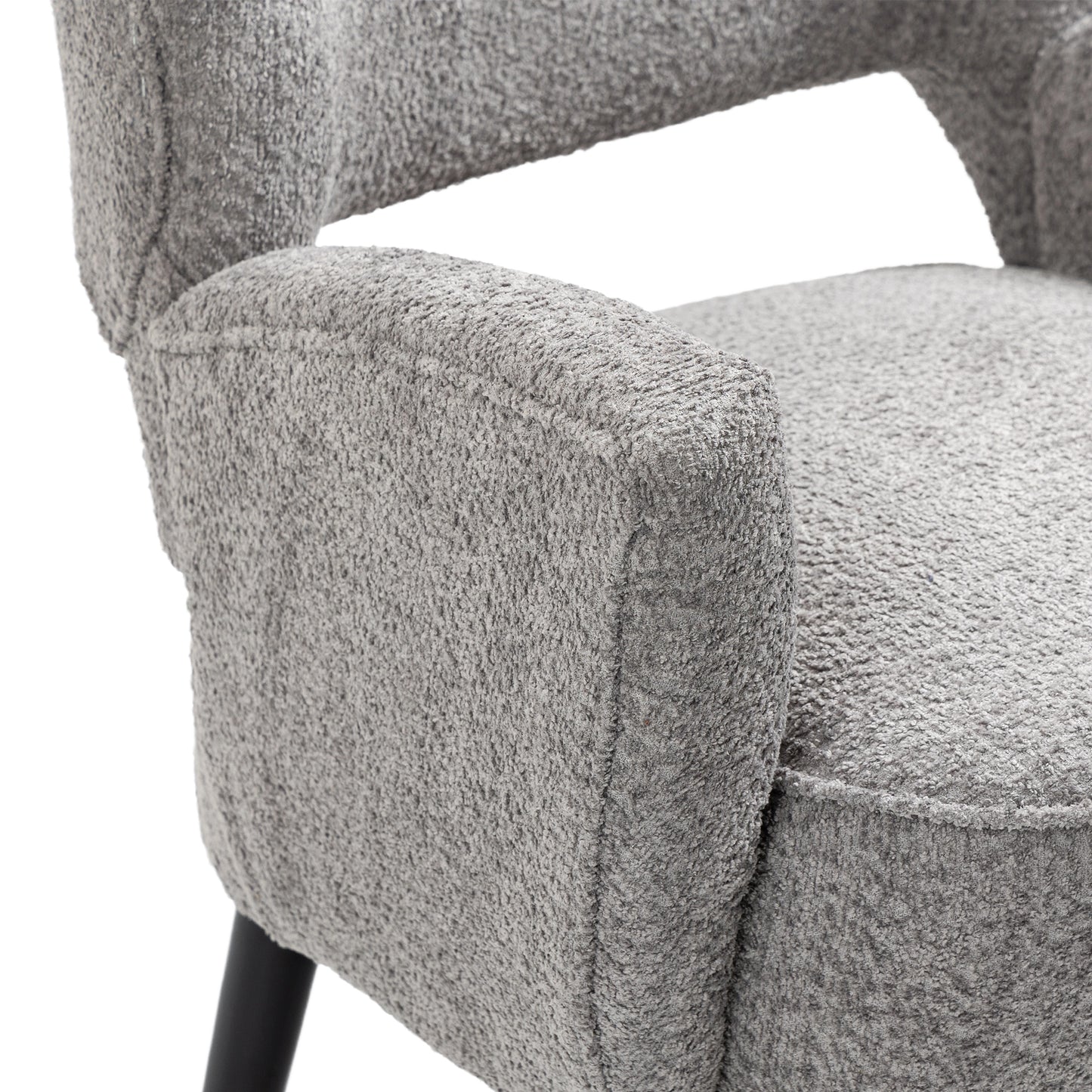 Fabric Accent Arm Chair with Upholstered seat,  backrest Chair with Solid Wood Legs, for Living Room, Bedroom, Office,Waiting Rooms
