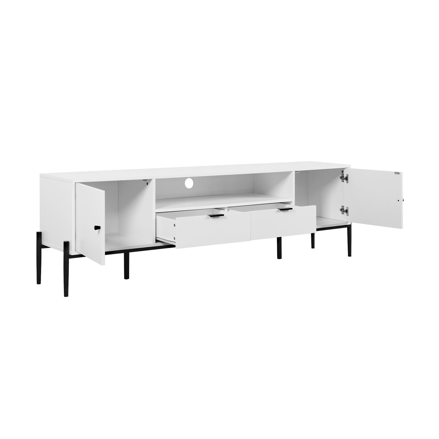 Modern TV Console, Entertainment Center with Storage for Living Room 70.86x15.74x21.85inch