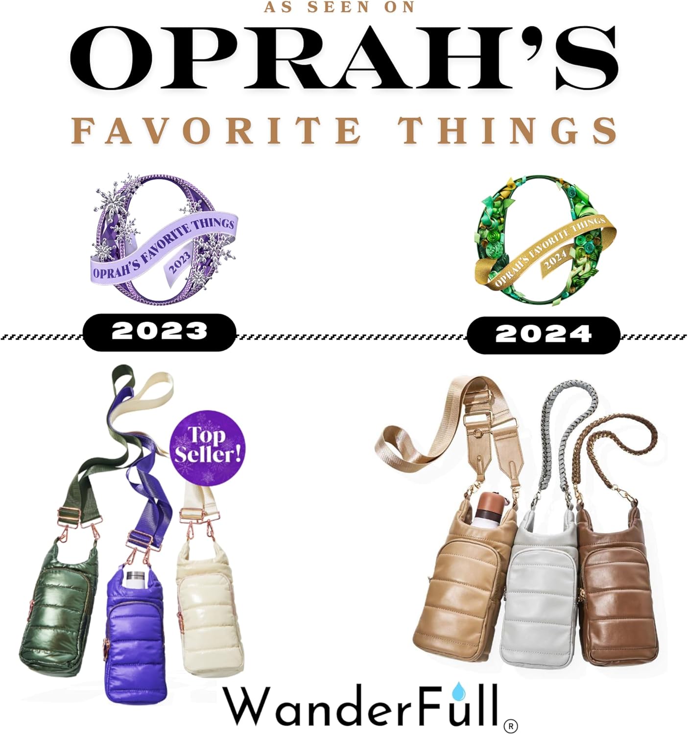 Taupe Vegan Leather Hydrobag® with Strap Bundle- Oprah's Favorite Things