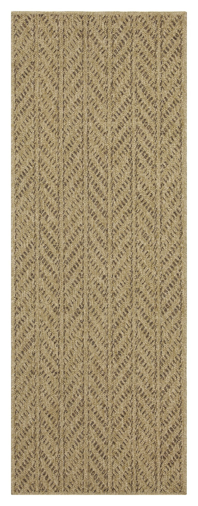 Earth GC_NTL1013 Jute/Mocha 2 ft. 7 in. x 7 ft. 3 in. Indoor/Outdoor Area Rug