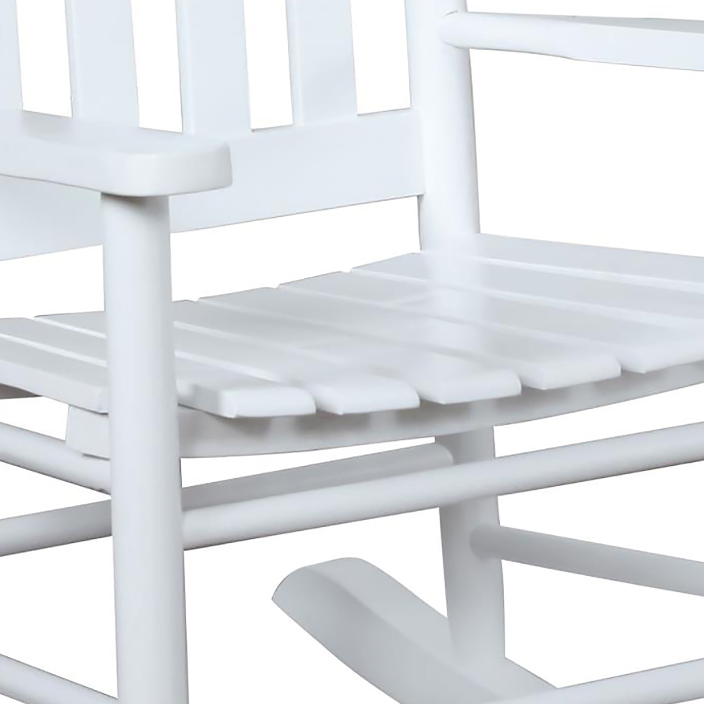 White Slat Back Youth Rocking Chair