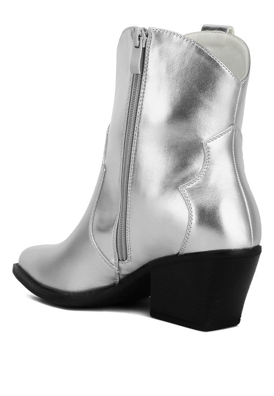 Wales Ott Metallic Faux Leather Boots