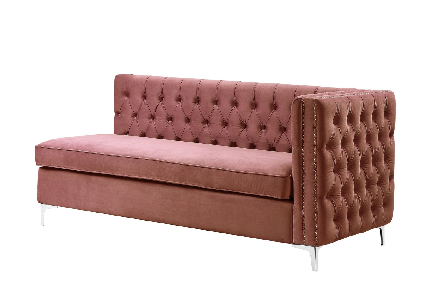 ACME Rhett Sectional Sofa, Dusty Pink Velvet 55505