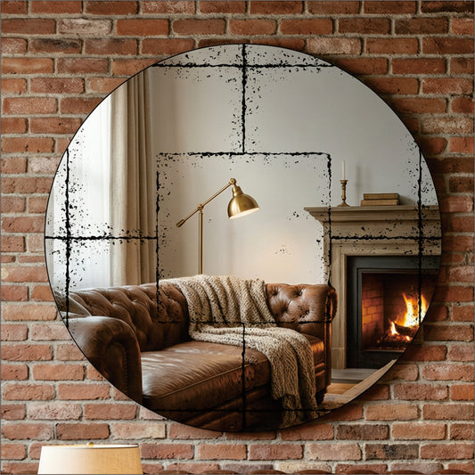 Round wall-mounted mirror Versatile Home Decor Ideal for bedrooms, living rooms, dining rooms, fireplaces, foyers, and more