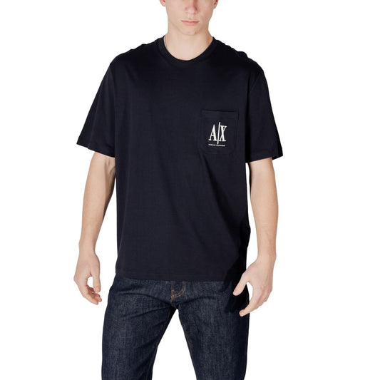 Armani Exchange Blue Cotton Sportswear