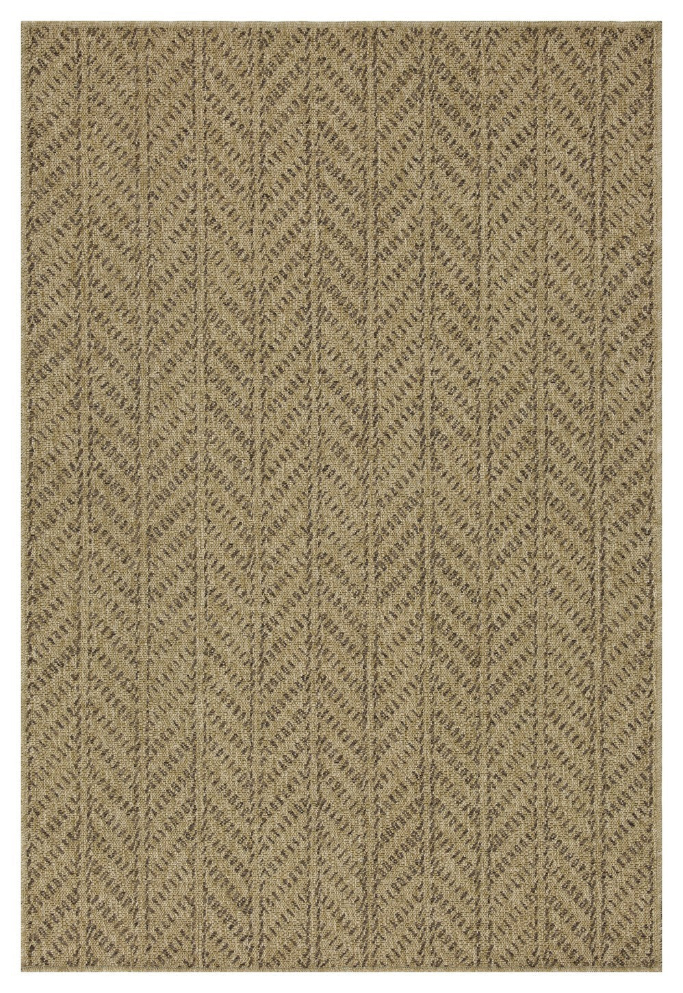 Earth GC_NTL1013 Jute/Mocha 2 ft. 7 in. x 7 ft. 3 in. Indoor/Outdoor Area Rug