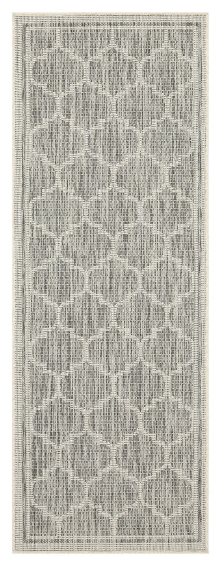 Sunshine GC_HAR2006 Silver 5 ft. 3 in. x 7 ft. 3 in. Indoor/Outdoor Area Rug