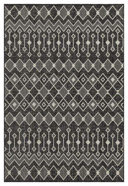 Sunshine GC_HAR2020 Anthracite 5 ft. 3 in. x 7 ft. 3 in. Indoor/Outdoor Area Rug