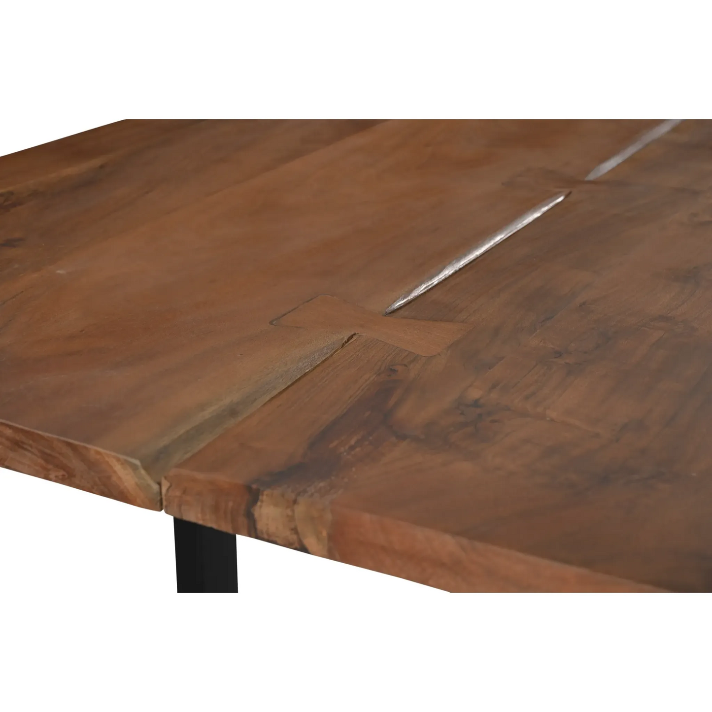 Athea Butterfly Dark live Edge Dining Table - 96"