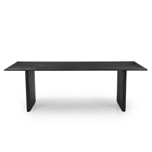 Grackle Solid Wood Dining Table -  Black