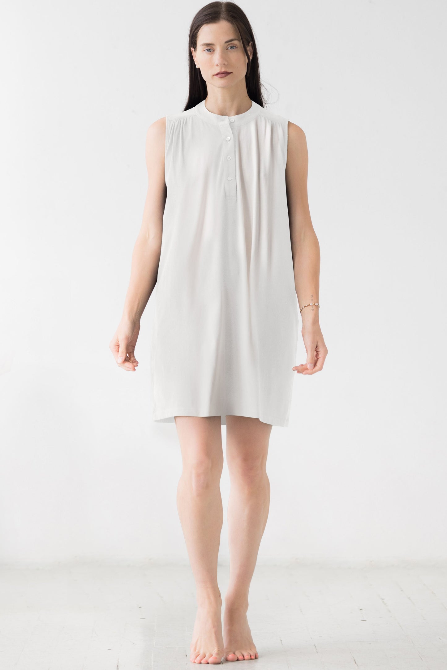 The Aisha Cotton Mini Lounge Dress