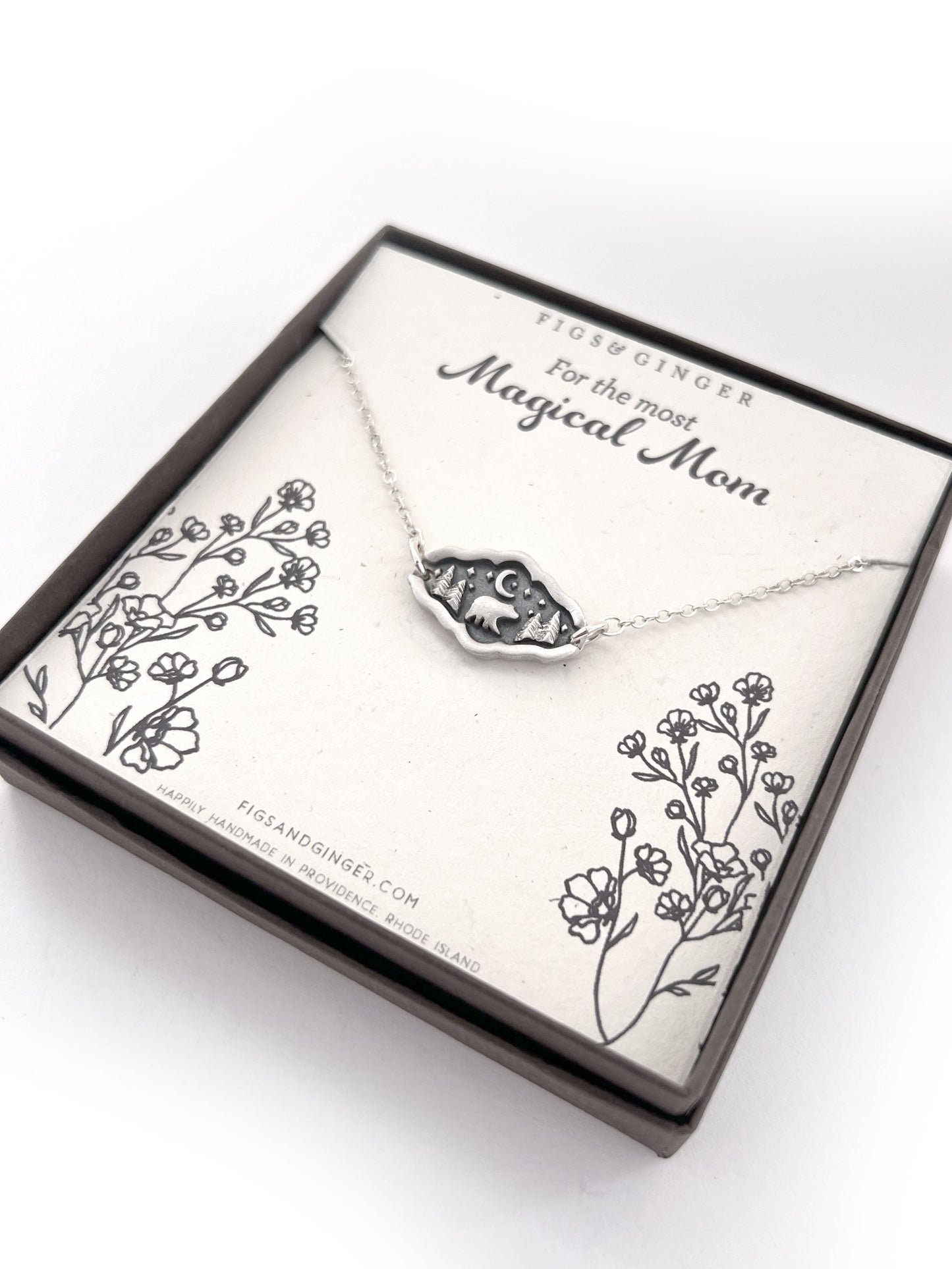 Sterling Silver Bear Necklace