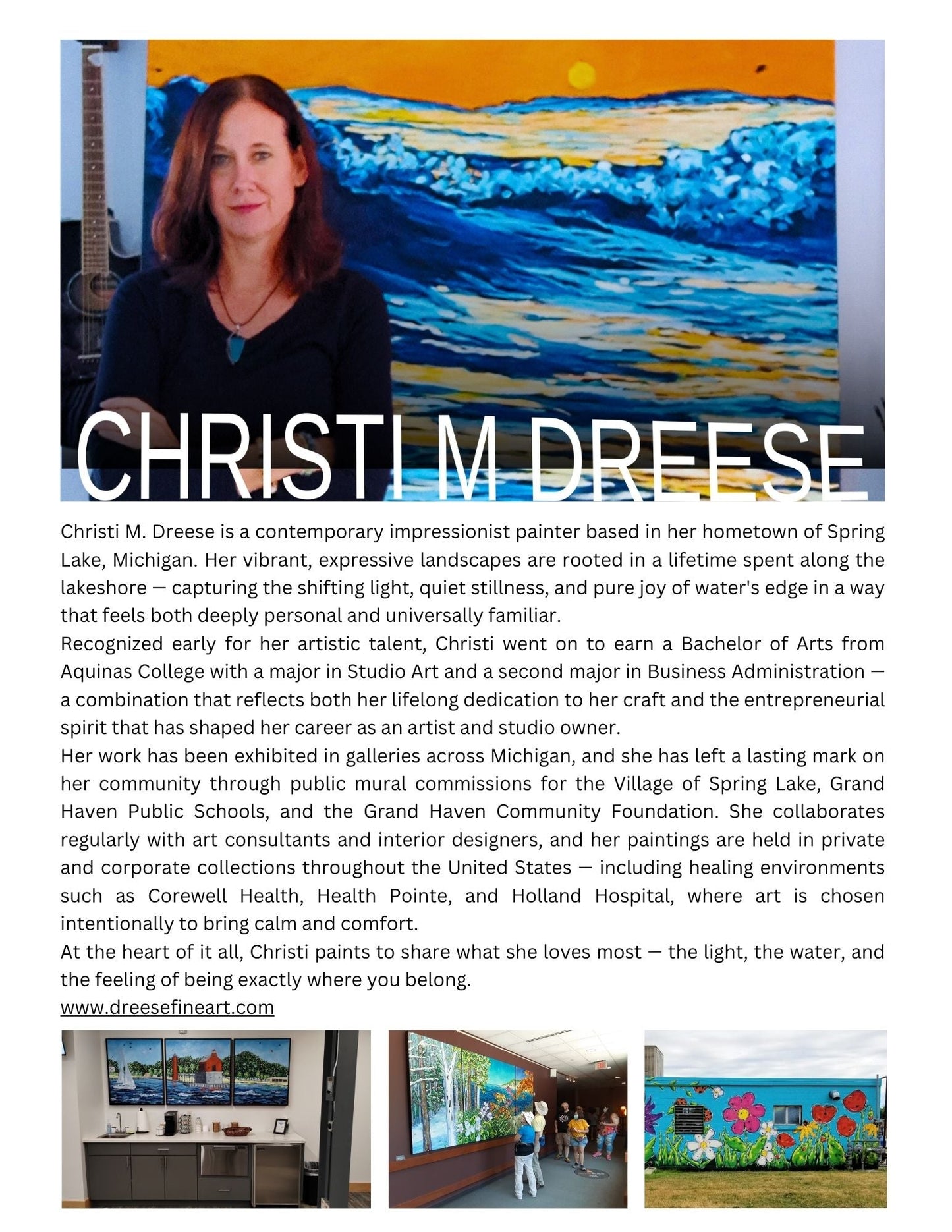 "Grand Haven Lighthouse: Burning Sky, Quiet Shores" Giclee Print on Paper or Canvas. Michigan Artist Christi Dreese