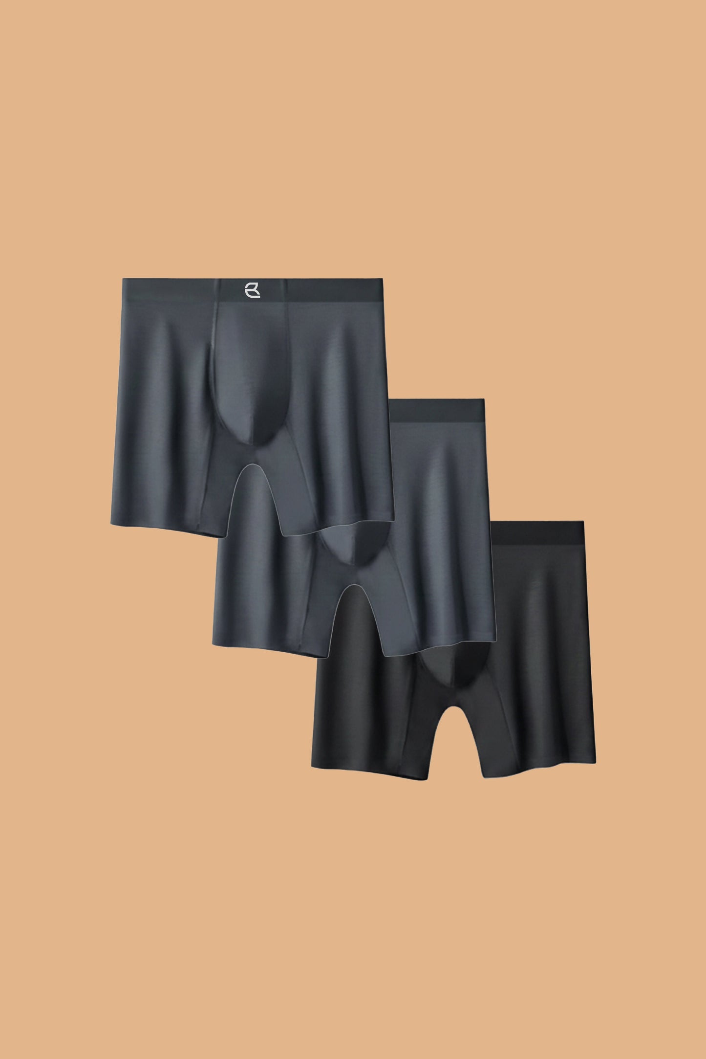 3-Pack Men's Modal Performance Long Boxer Brief