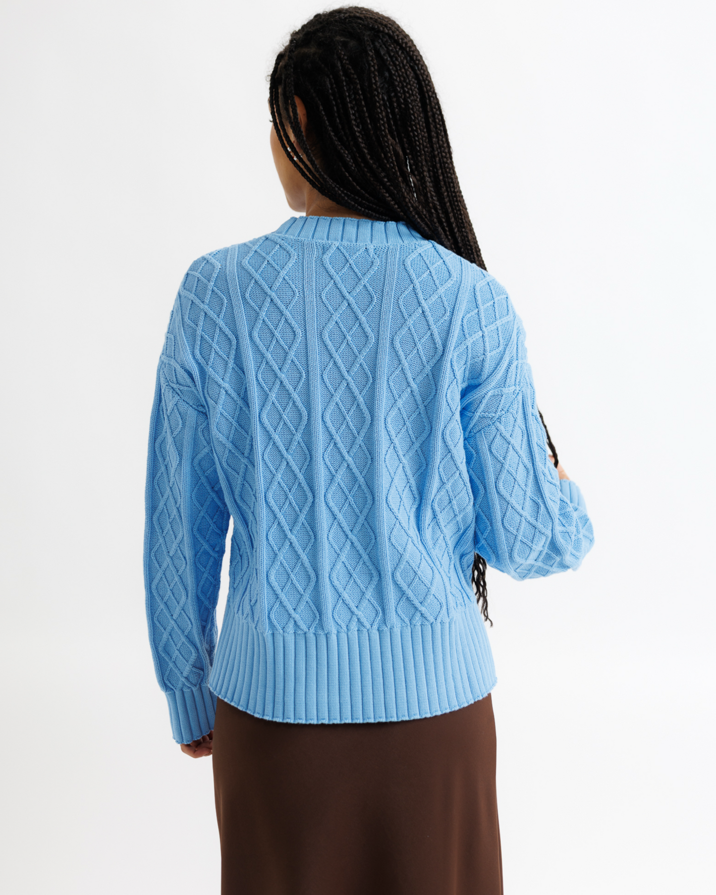 Cable Knit Crew - Final Sale