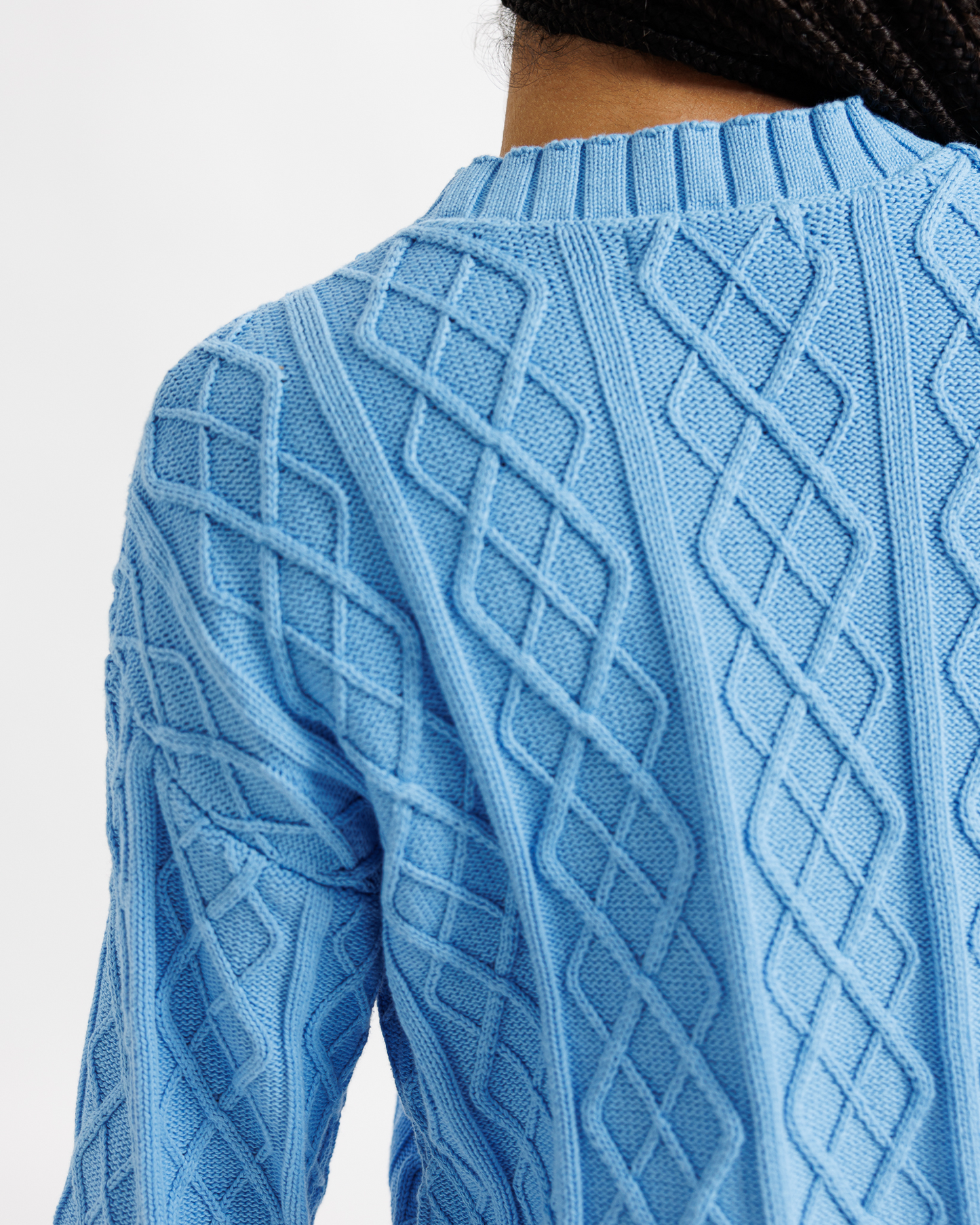 Cable Knit Crew - Final Sale