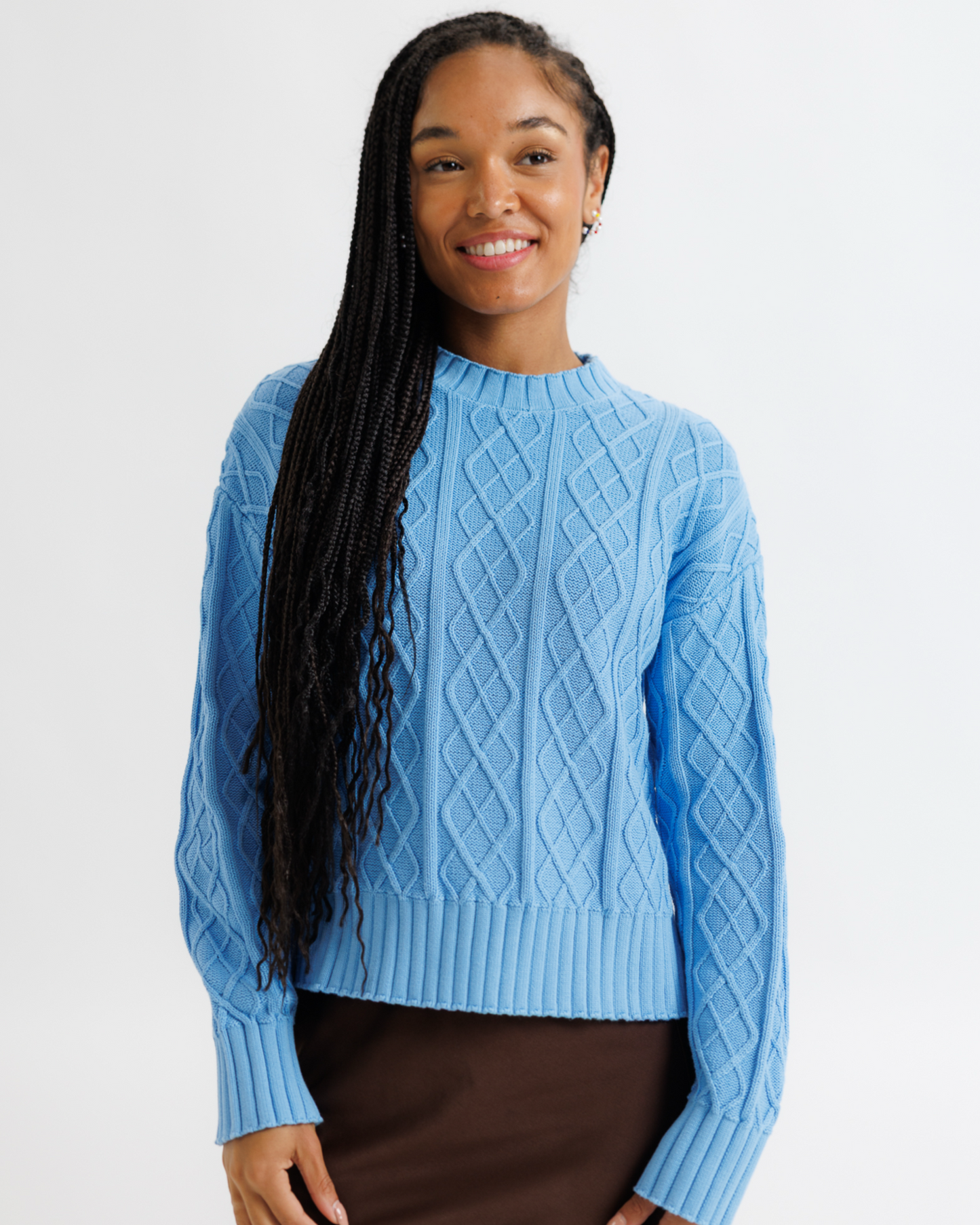 Cable Knit Crew - Final Sale