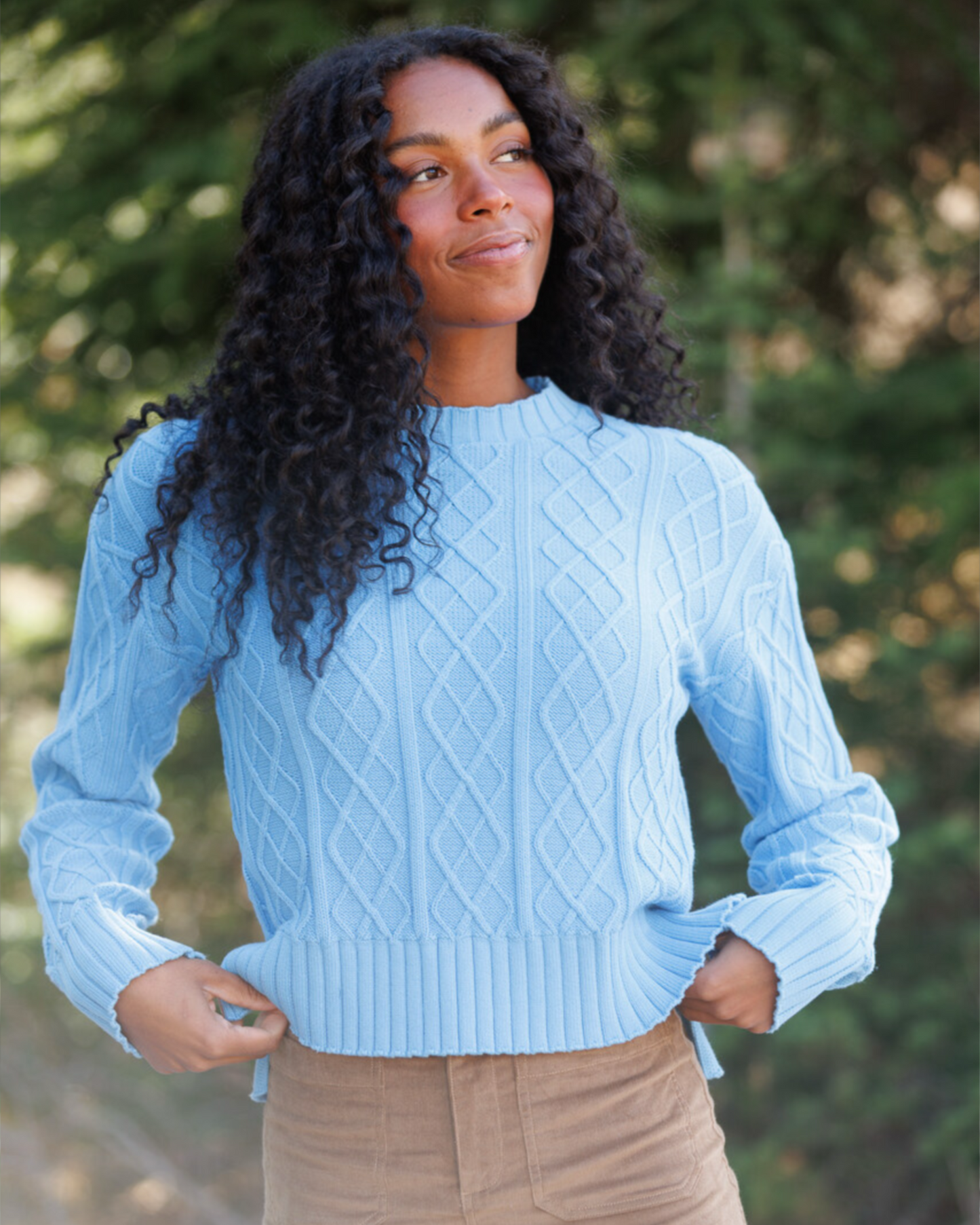 Cable Knit Crew - Final Sale