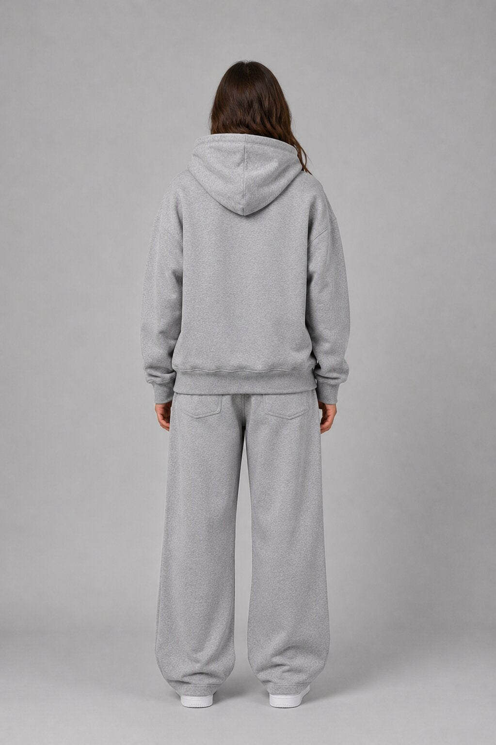 Drop Shoulder Hoodie Heather Grey