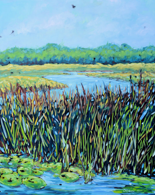 "Journeys Have Secret Destinations" Giclee Print on Paper or Canvas. Michigan Artist Christi Dreese